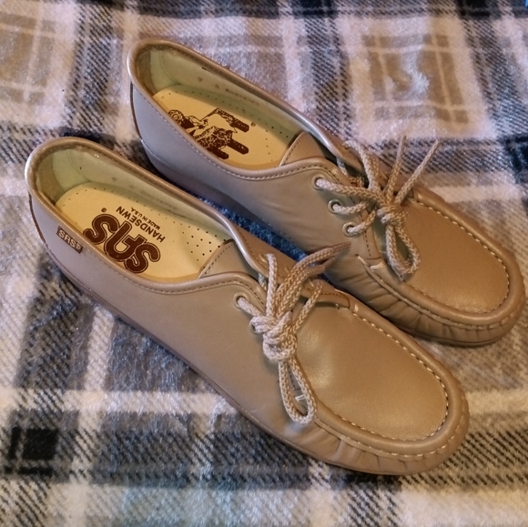🆕SAS | Siesta Lace Up Leather Loafer Mocha Comfort Shoes Womens Size 9 Slim - Picture 7 of 13